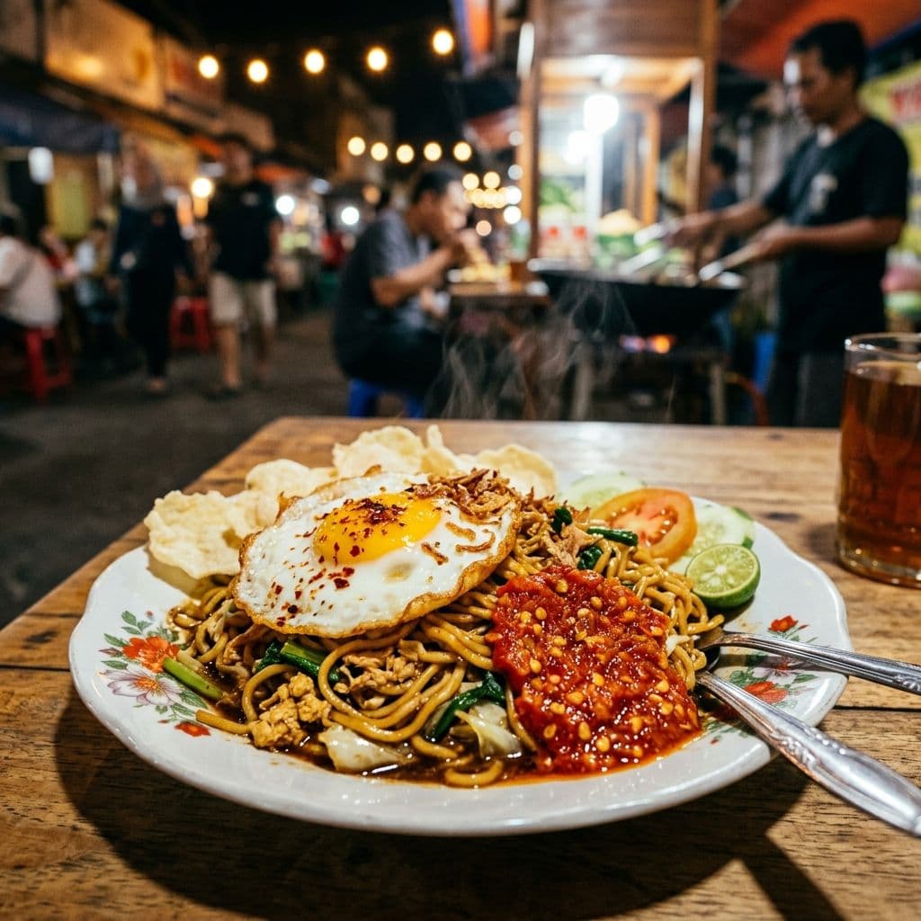 Mie Goreng Tek-Tek Spesial Sambal Bawang